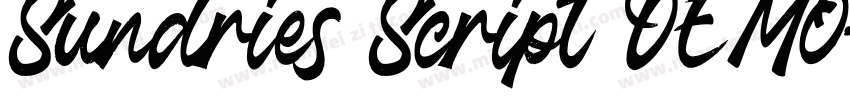 Sundries Script DEMO字体转换